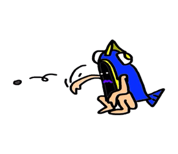 Mr.Fish man sticker #2563047