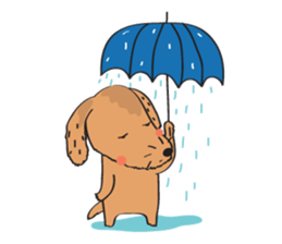 Lucky Happy dog sticker #2563891