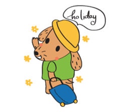 Lucky Happy dog sticker #2563898