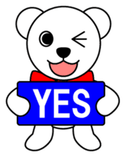 Pero-chan polar bear sticker #2564487