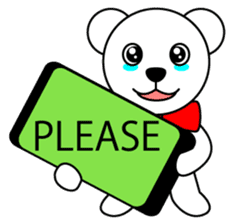 Pero-chan polar bear sticker #2564507