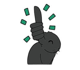 with black rabbit sticker #2564624