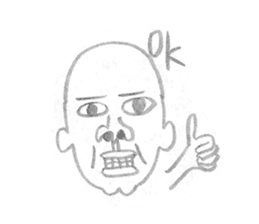 skinhead man sticker #2564845