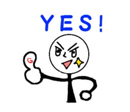 Pop of stick person! sticker #2564965