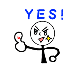 Pop of stick person! sticker #2564965