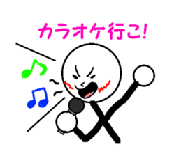 Pop of stick person! sticker #2564975