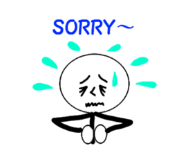 Pop of stick person! sticker #2564982