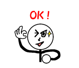 Pop of stick person! sticker #2564984