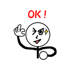 Pop of stick person! sticker #2564984