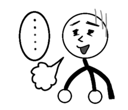 Pop of stick person! sticker #2564989