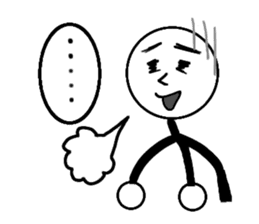 Pop of stick person! sticker #2564989