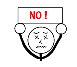 Pop of stick person! sticker #2564997