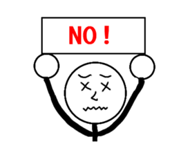 Pop of stick person! sticker #2564997