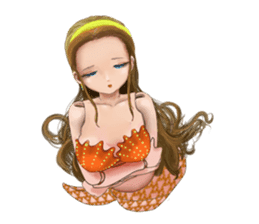 Mermaid doll Momo-chan sticker #2565288