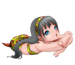 Mermaid doll Momo-chan sticker #2565293