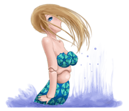 Mermaid doll Momo-chan sticker #2565297
