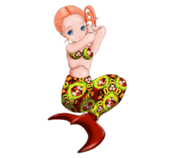 Mermaid doll Momo-chan sticker #2565300