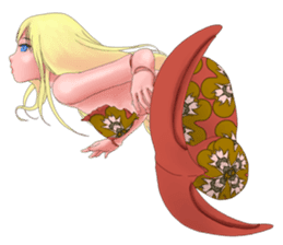 Mermaid doll Momo-chan sticker #2565302