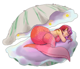 Mermaid doll Momo-chan sticker #2565305