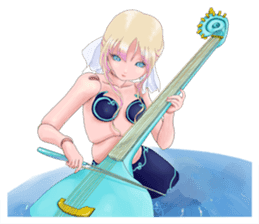 Mermaid doll Momo-chan sticker #2565312