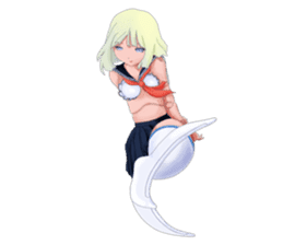 Mermaid doll Momo-chan sticker #2565313