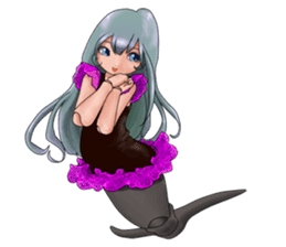 Mermaid doll Momo-chan sticker #2565316