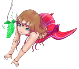 Mermaid doll Momo-chan sticker #2565317