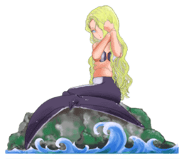 Mermaid doll Momo-chan sticker #2565322