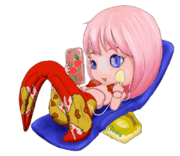 Mermaid doll Momo-chan sticker #2565324