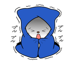 White cat with bad eyes sticker #2565554