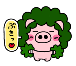 pig heart 8 sticker #2565655