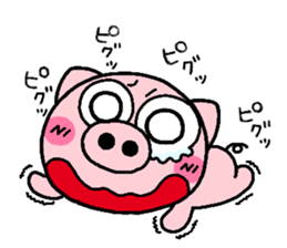 pig heart 8 sticker #2565671