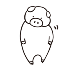 Iberico-chan pig from Spain sticker #2565686