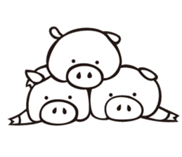 Iberico-chan pig from Spain sticker #2565707