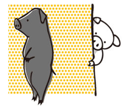 Iberico-chan pig from Spain sticker #2565722