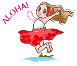 Hulagirl! in Hawaii English ed. sticker #2566373