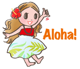 Hulagirl! in Hawaii English ed. sticker #2566376