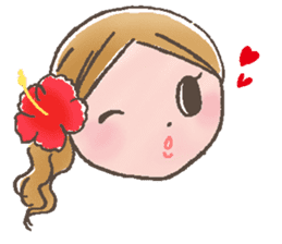 Hulagirl! in Hawaii English ed. sticker #2566390