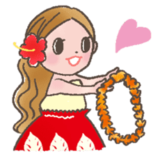 Hulagirl! in Hawaii English ed. sticker #2566397