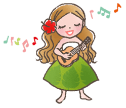 Hulagirl! in Hawaii English ed. sticker #2566406