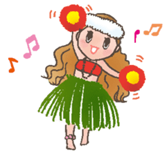 Hulagirl! in Hawaii English ed. sticker #2566412