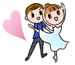Ballet boy and girl! Petit Ballerina2 sticker #2566735