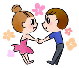 Ballet boy and girl! Petit Ballerina2 sticker #2566738