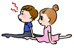 Ballet boy and girl! Petit Ballerina2 sticker #2566759