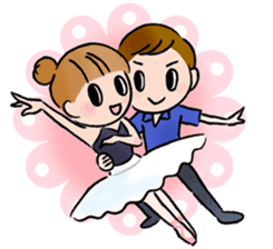 Ballet boy and girl! Petit Ballerina2 sticker #2566770