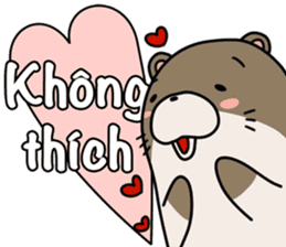 A liar Otter(Vietnamese) sticker #2567215