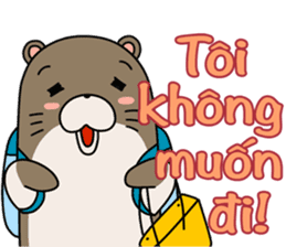 A liar Otter(Vietnamese) sticker #2567241