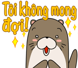 A liar Otter(Vietnamese) sticker #2567242