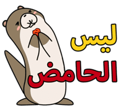 A liar Otter(Arabic) sticker #2568027