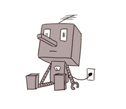 A robot's every day sticker #2568793